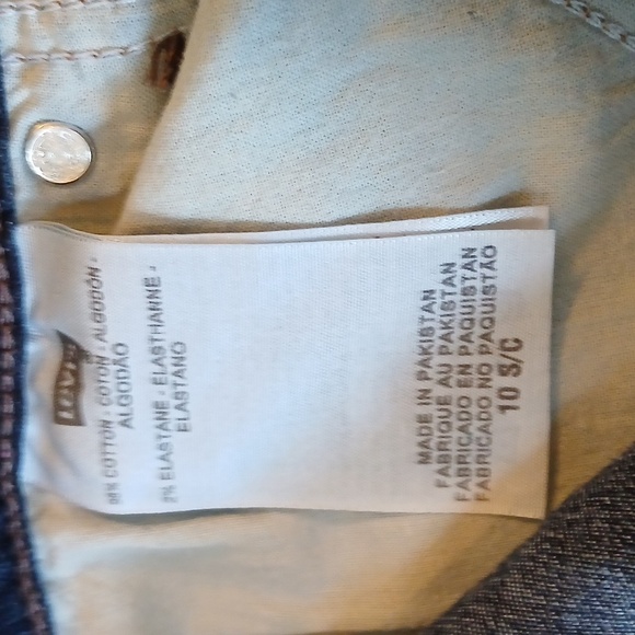 Levi's Dark Blue Boot Cut Jeans Women's  Size 10S - Picture 4 of 4